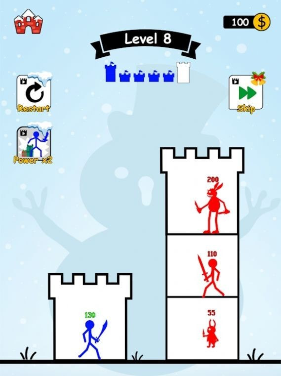 怪物塔斗杆英雄战争Monster Tower: Stick Hero War2